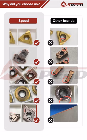 Zhuzhou XL Hartmetall-Handwerkzeug Großhandelspreis Dreheinsatz CNC-Gewindeeinsätze für Drehmaschine 16er 1,0 1,25 2,0 2,5 3,0 ISO-Standard